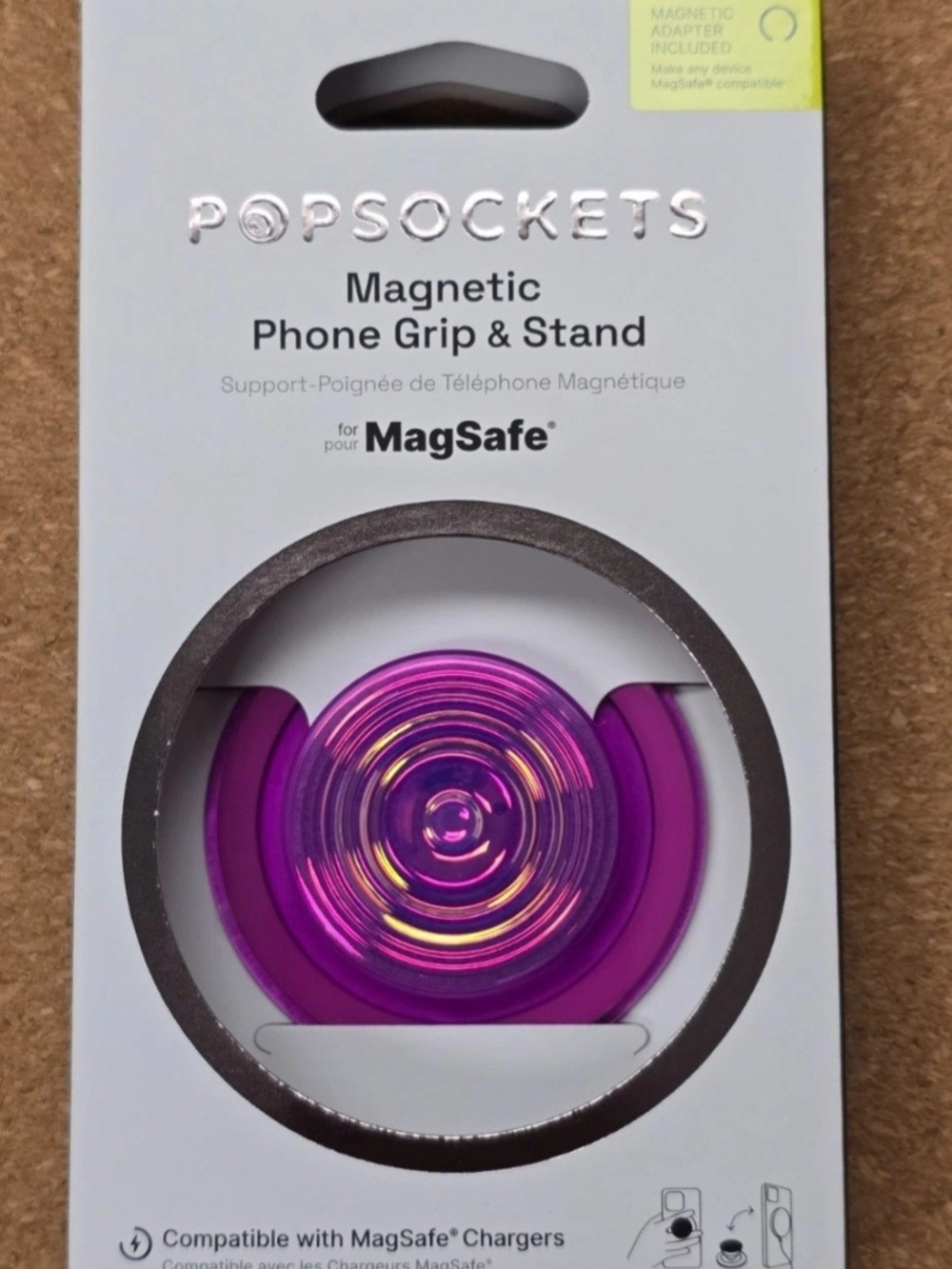 PopSocket Magnetic Phone Grip & Stand in Iridescent Pink